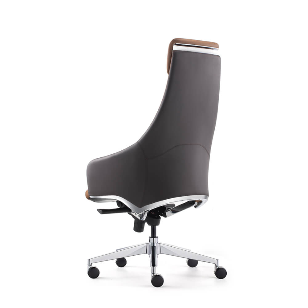 เก้าอี้ผู้บริหารหนังแท้ DF PROCHAIR รุ่น Royal Chair สีน้ำตาล